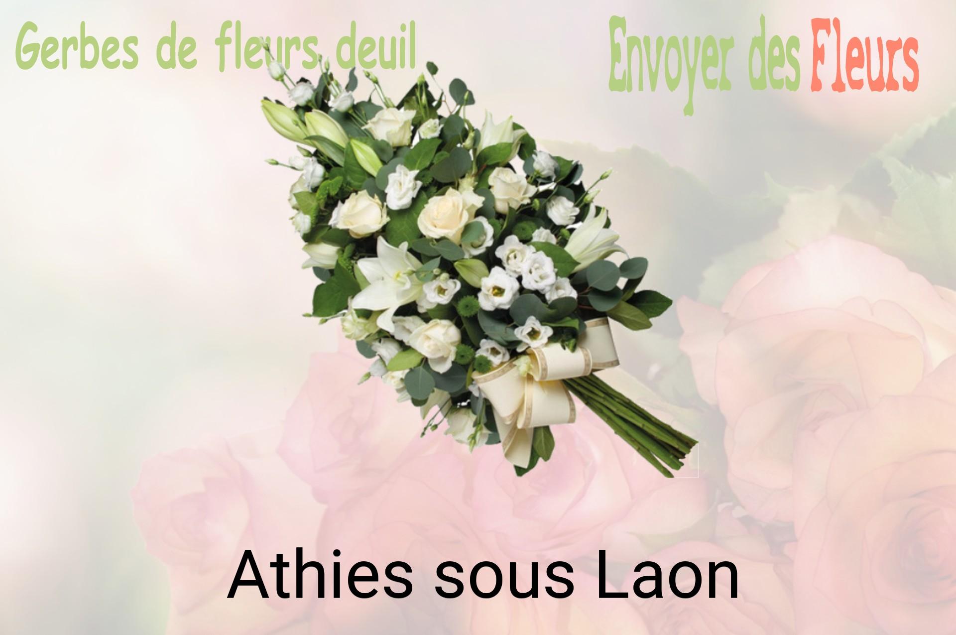 Gerbe de fleurs de deuil livrée à Athies-sous-Laon